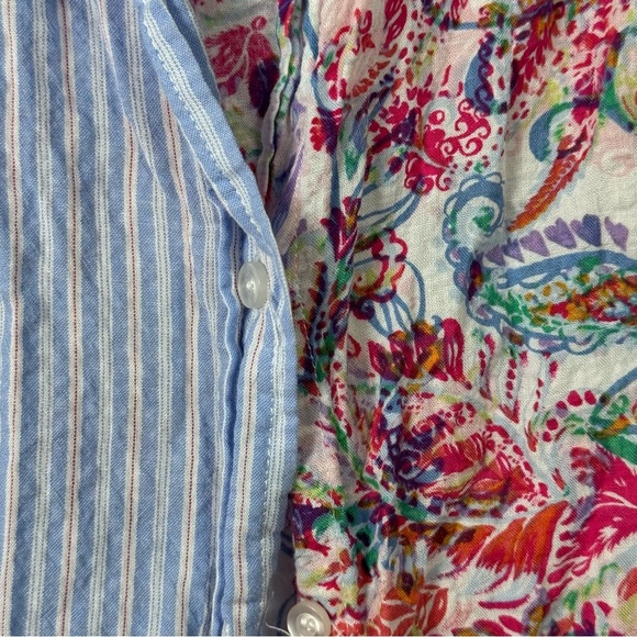 Westbound Floral Red and Blue Button Down shirt Women’s size XL - Picture 5 of 5